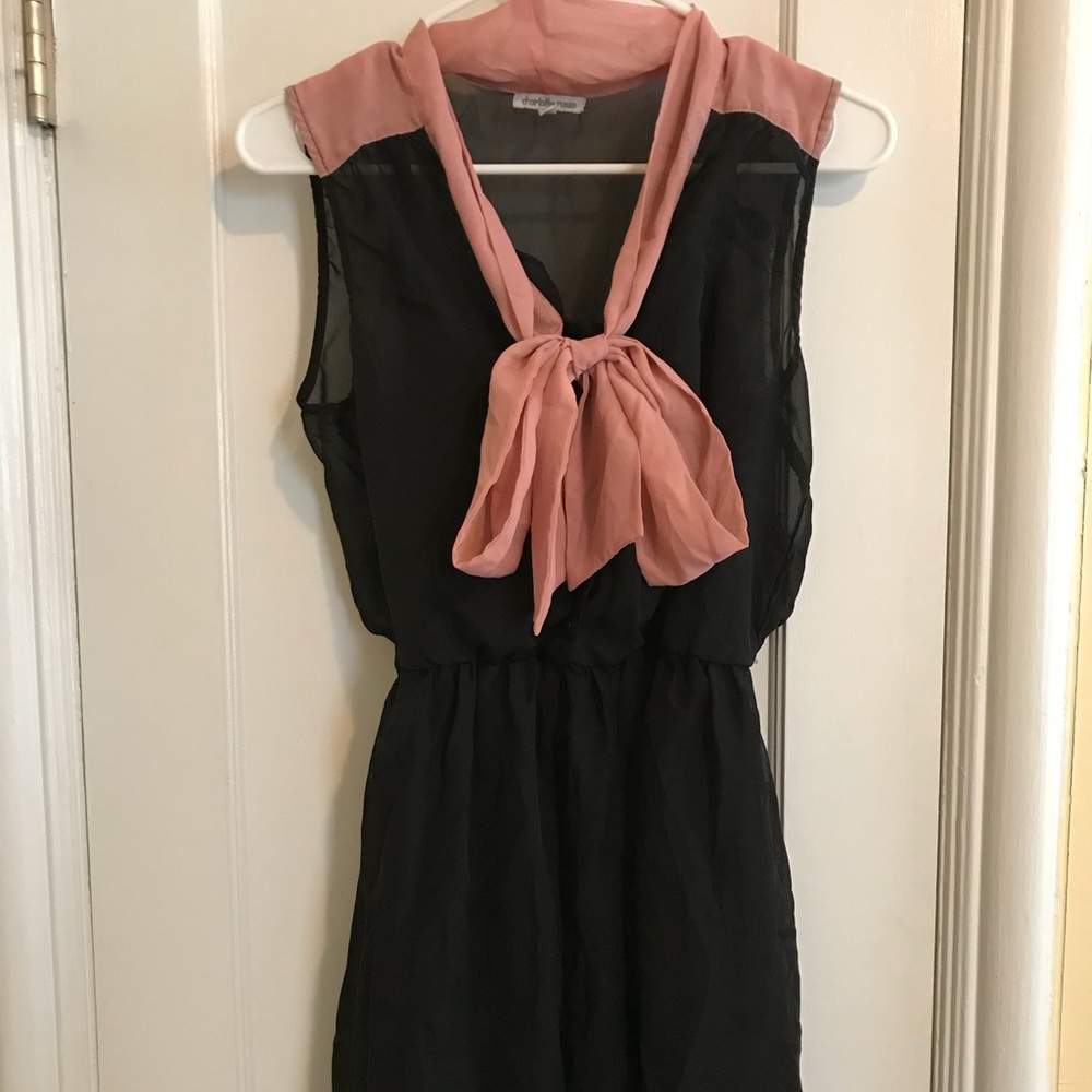 Charlotte Russe Chiffon Black Dress
